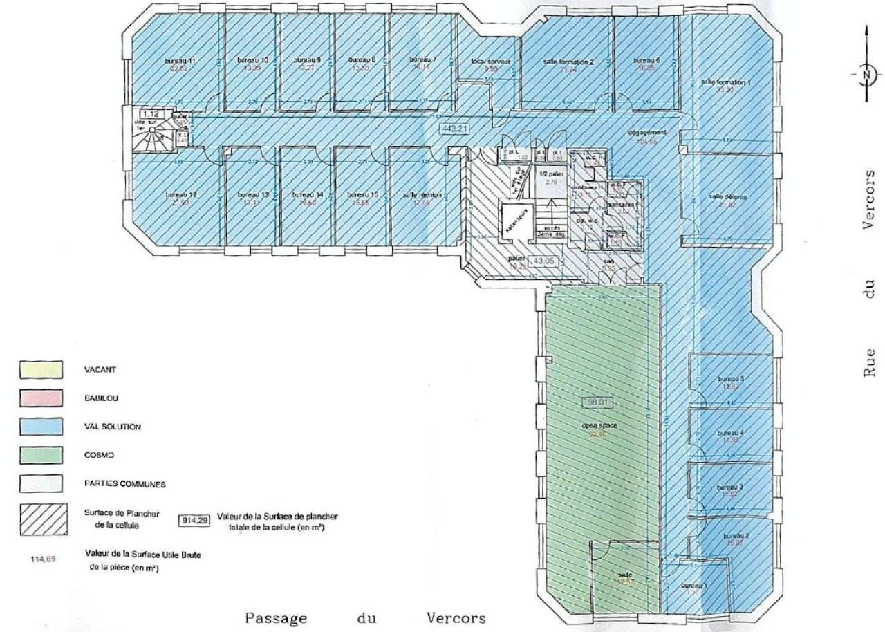 Bureau Lyon 822m² Location bureau Lyon Rhône OLBUR2118369 24